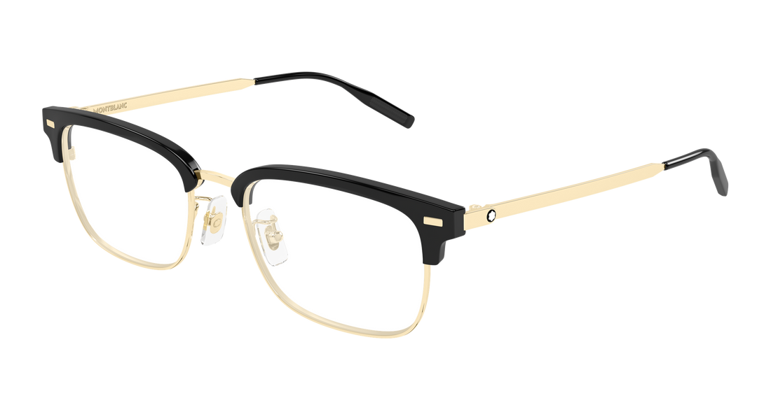 Brillen montblanc mb0493oj 001 dorado rectangular / squared masculino größe 55mm - Hauptansicht
