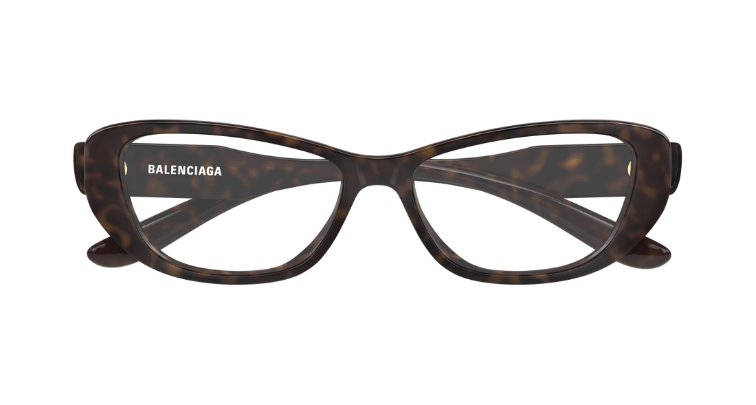 Óculos graduados balenciaga bb0514o 002 havana geometrical/directional femenino tamanho 55mm - Vista de detalhe
