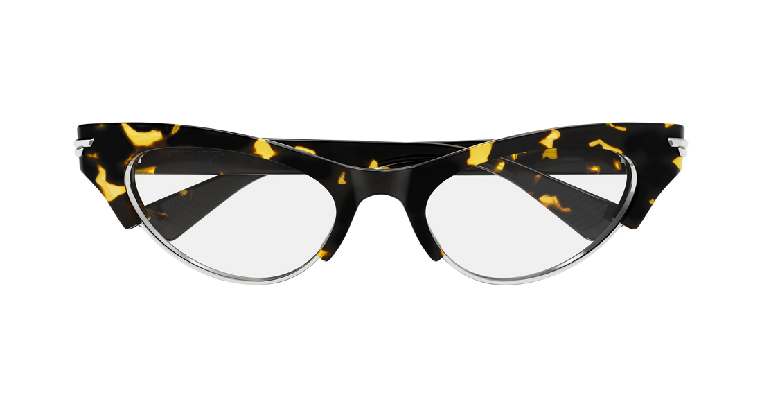 Óculos de sol bottega veneta bv1431s 010 havana cat eye femenino tamanho 52mm - Vista de detalhe