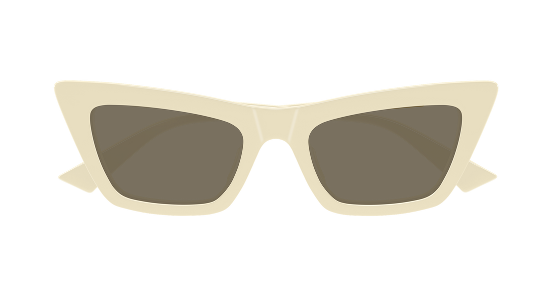 Lunettes de soleil bottega veneta bv1446s 004 beige cat eye femenino taille 53mm - Vue détaillée