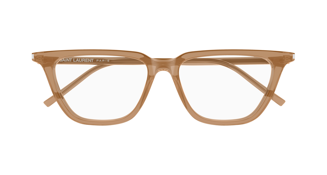 Brillen saint laurent sl 889 sulpice thin opt 005 marron cat eye femenino größe 53mm - Detailansicht