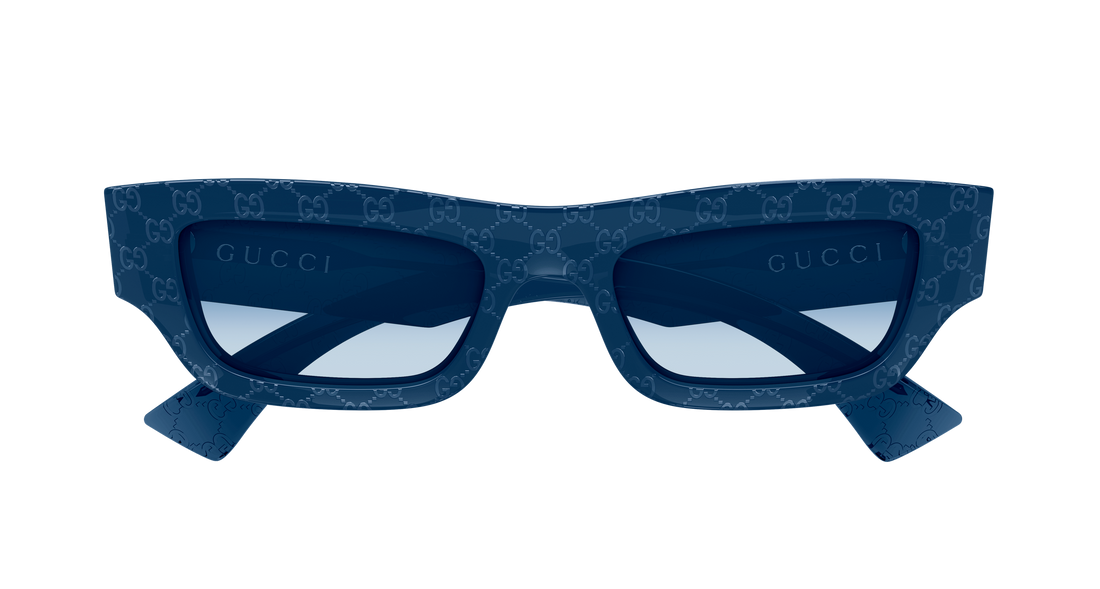 Lunettes de soleil gucci gg1839s 008 azul rectangular / squared masculino taille 52mm - Vue détaillée