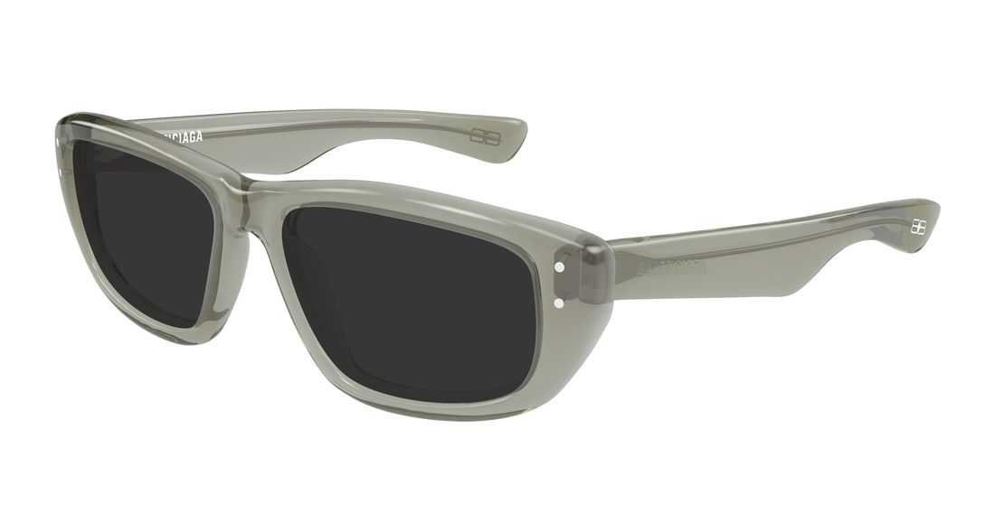 Occhiali da sole balenciaga bb0520s 004 verde geometrical/directional masculino taglia 55mm - Vista principale