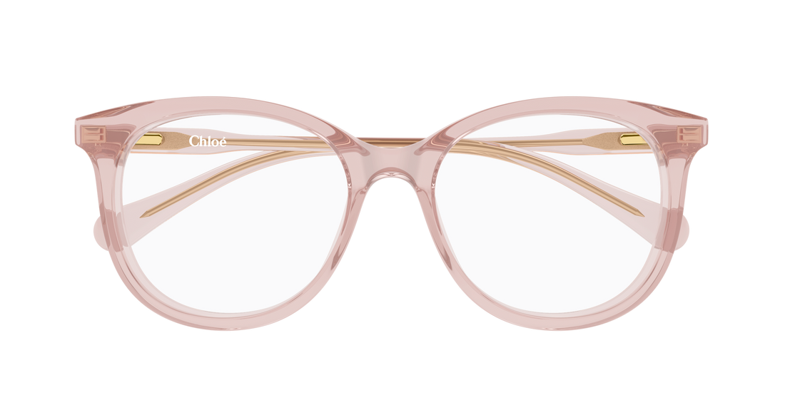 Gafas graduadas chloé cc0028o 004 rosa round/oval/panthos infantil talla 48mm - Vista de detalle