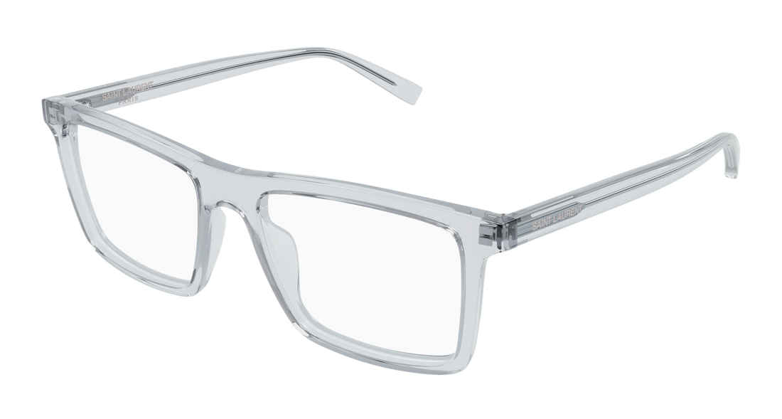 Brillen saint laurent sl 906 003 gris rectangular / squared masculino größe 54mm - Hauptansicht