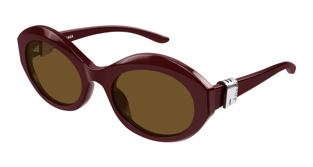 Lunettes de soleil balenciaga bb0460s 003 marron round/oval/panthos femenino taille 57mm - Vue principale