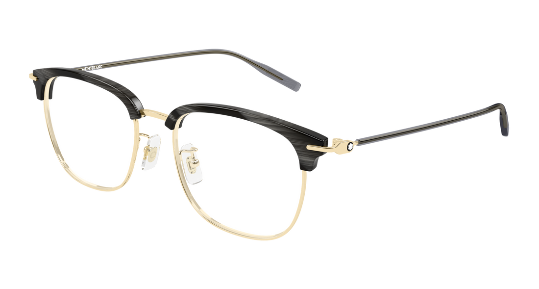 Occhiali da vista montblanc mb0492oa 002 dorado rectangular / squared masculino taglia 55mm - Vista principale