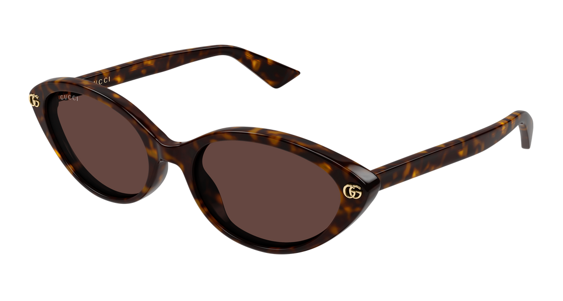 Lunettes de soleil gucci gg2110s 002 havana cat eye femenino taille 54mm - Vue principale
