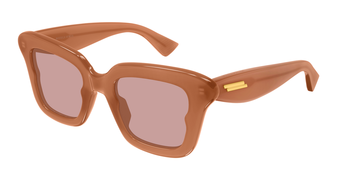Óculos de sol bottega veneta bv1493s 003 marron butterfly femenino tamanho 48mm - Vista principal