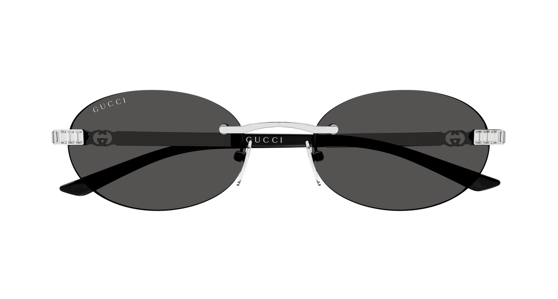 Sunčane naočale gucci gg2214s 002 plateado round/oval/panthos femenino veličina 55mm - Detaljni prikaz