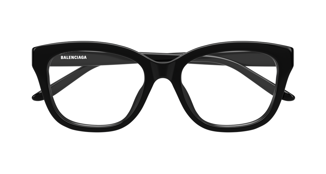 Lunettes de vue balenciaga bb0534o 001 negro butterfly femenino taille 53mm - Vue détaillée