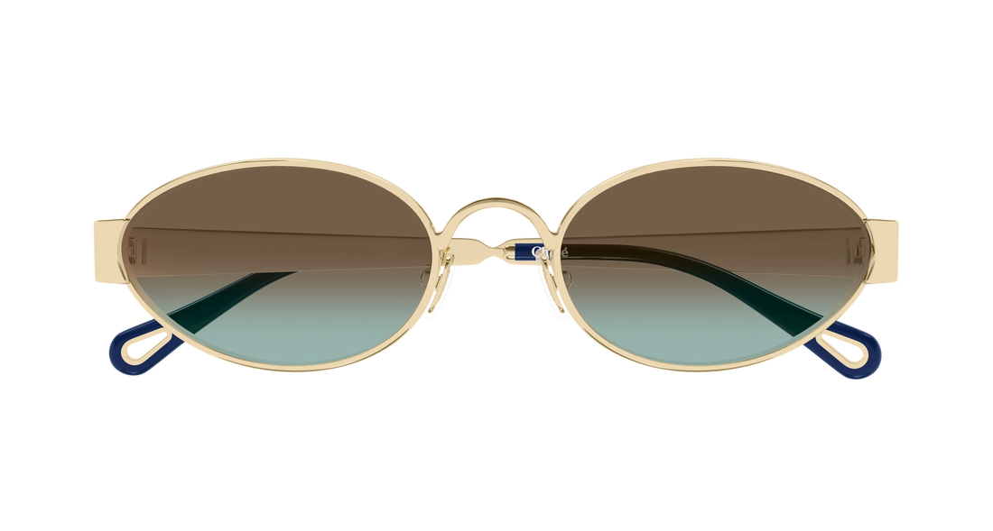 Occhiali da sole chloé ch0355s 003 dorado round/oval/panthos femenino taglia 54mm - Vista dettagliata