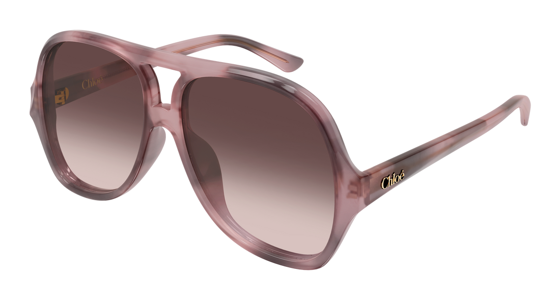 Solbriller chloé ch0289s 005 havana pilot/navigator femenino størrelse 58mm - Hovedvisning