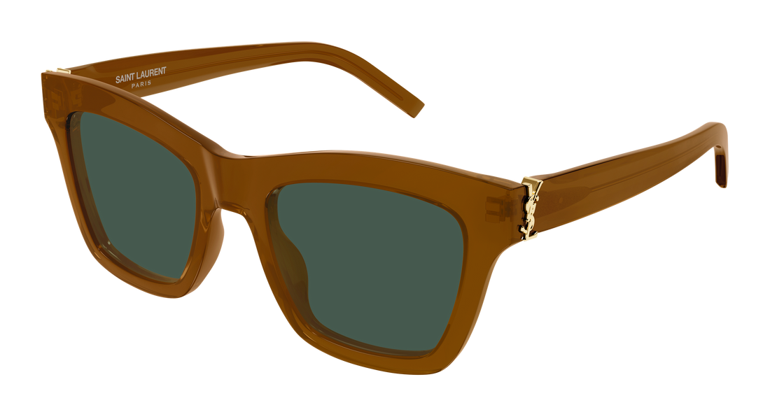 Óculos de sol saint laurent sl m156 005 marron cat eye femenino tamanho 52mm - Vista principal