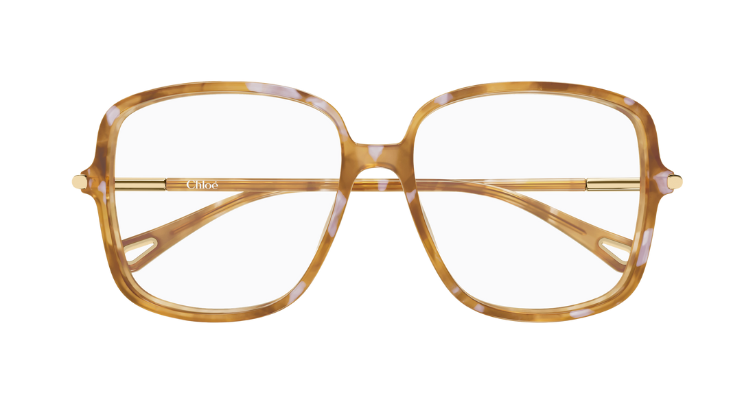 Óculos graduados chloé ch0399o 004 havana rectangular / squared femenino tamanho 56mm - Vista de detalhe