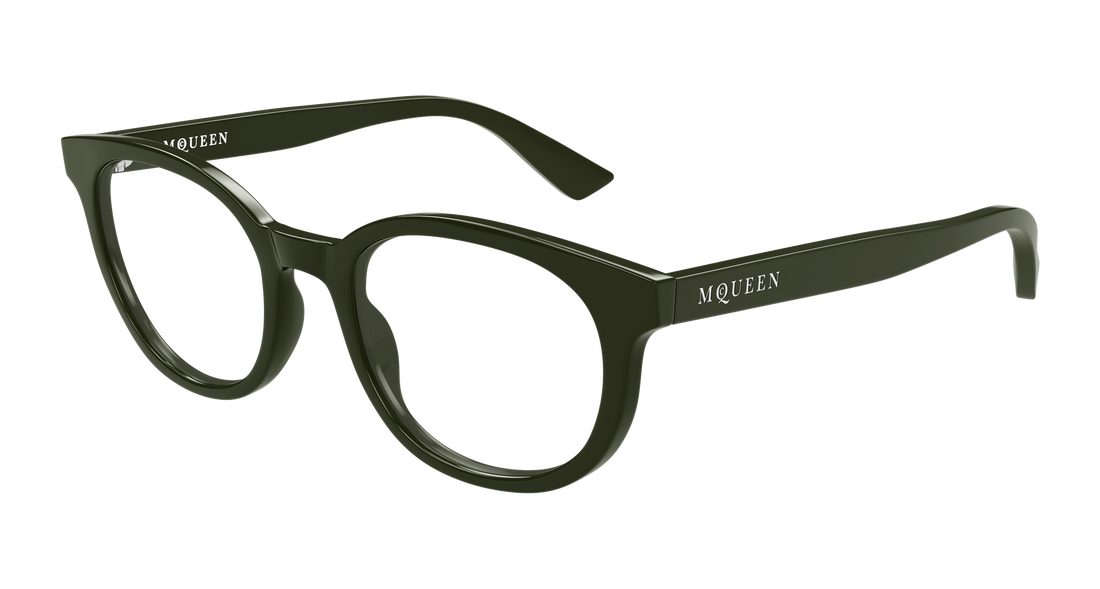 Brillen alexander mcqueen am0567o 003 verde round/oval/panthos masculino größe 51mm - Hauptansicht