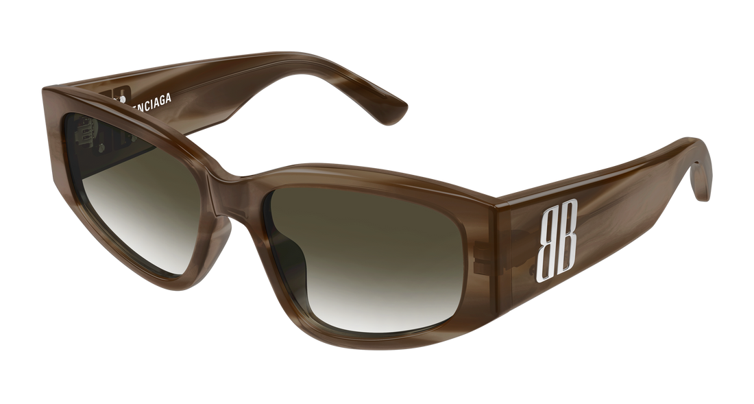 Occhiali da sole balenciaga bb0475s 003 marron cat eye femenino taglia 56mm - Vista principale