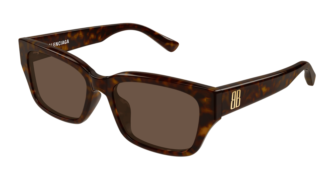 Sunglasses balenciaga bb0480sk 002 havana rectangular / squared unisex size 56mm - Main view