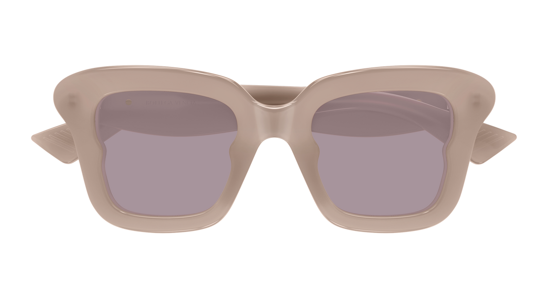 Óculos de sol bottega veneta bv1493s 004 morado butterfly femenino tamanho 48mm - Vista de detalhe