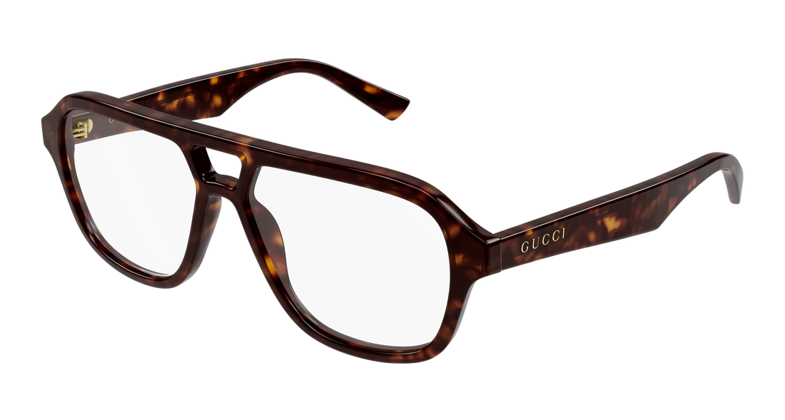 Brillen gucci gg2183o 002 havana round/oval/panthos masculino größe 54mm - Hauptansicht