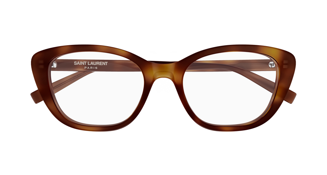 Prescription glasses saint laurent sl 945 002 havana cat eye femenino size 54mm - Detailed view