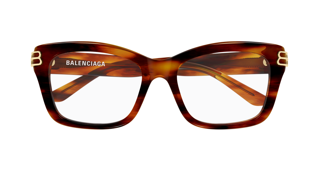 Dioptrijske naočale balenciaga bb0472o 005 marron rectangular / squared femenino veličina 54mm - Detaljni prikaz