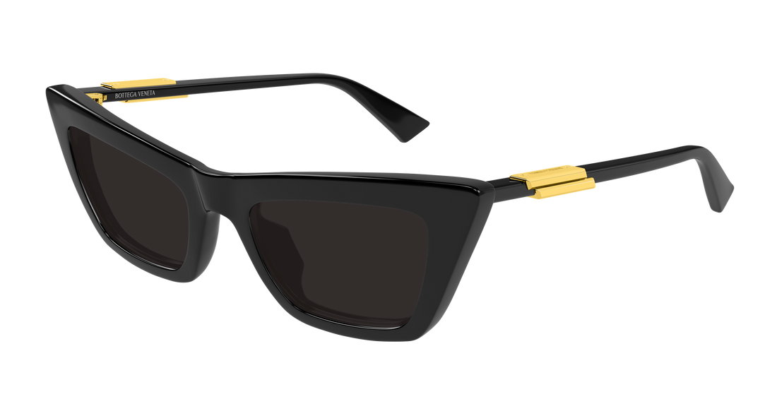Lunettes de soleil bottega veneta bv1446s 001 negro cat eye femenino taille 53mm - Vue principale