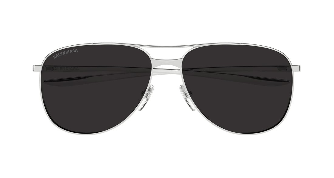 Óculos de sol balenciaga bb0538s 001 plateado pilot/navigator masculino tamanho 62mm - Vista de detalhe