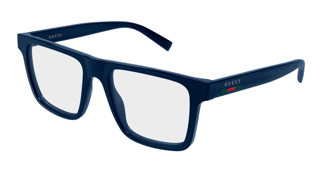 Óculos graduados gucci gg2236o 004 azul rectangular / squared masculino tamanho 53mm - Vista principal