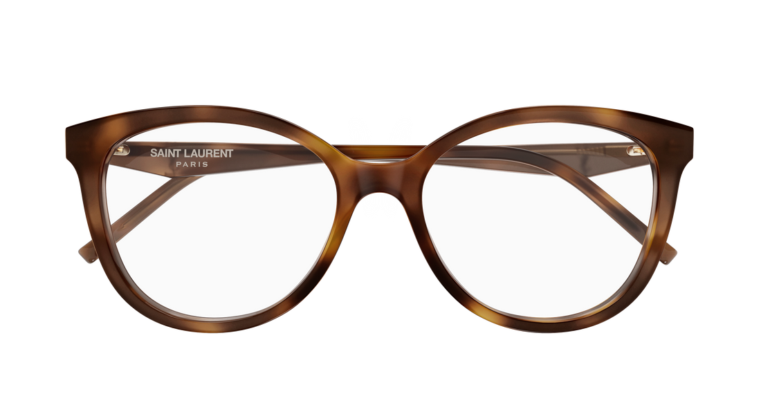 Prescription glasses saint laurent sl m184 008 havana cat eye femenino size 55mm - Detailed view