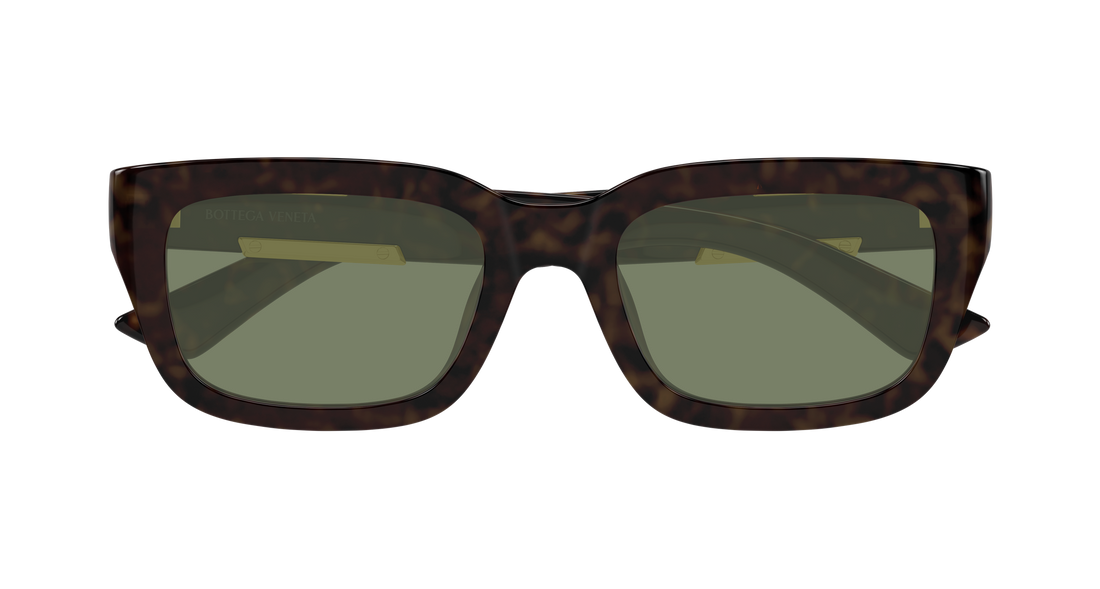 Lunettes de soleil bottega veneta bv1453sa 003 havana rectangular / squared unisex taille 54mm - Vue détaillée
