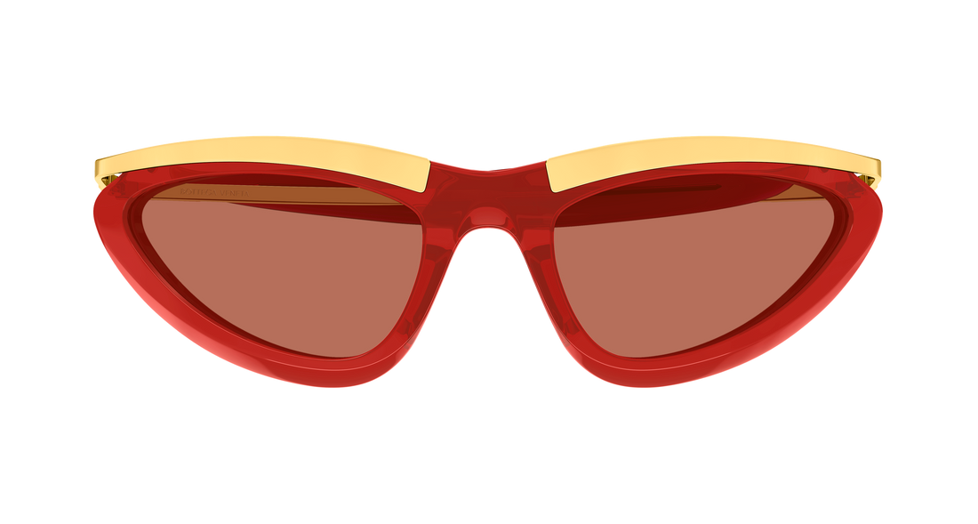 Óculos de sol bottega veneta bv1477s 005 rojo unisex tamanho 58mm - Vista de detalhe