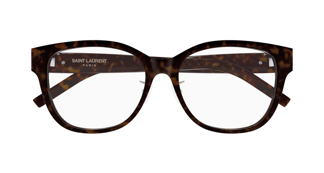 Prescription glasses saint laurent sl m168/f 002 havana cat eye femenino size 55mm - Detailed view
