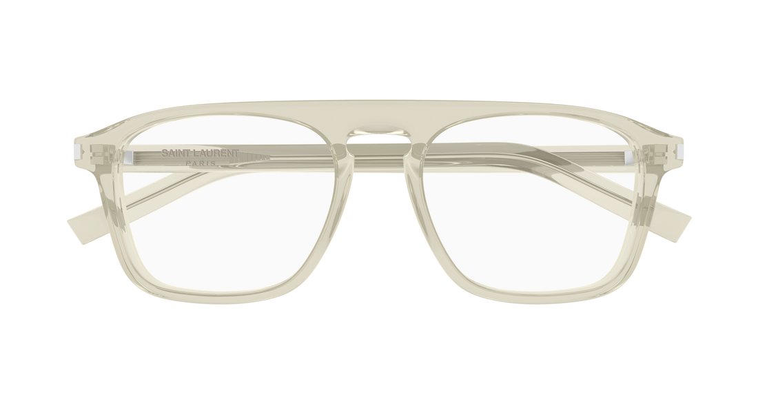 Briller saint laurent sl 157 012 verde rectangular / squared masculino størrelse 52mm - Detaljeret visning