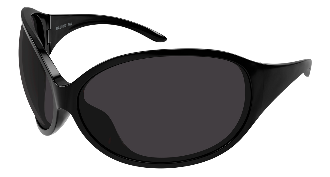 Occhiali da sole balenciaga bb0502s 001 negro round/oval/panthos unisex taglia 88mm - Vista principale