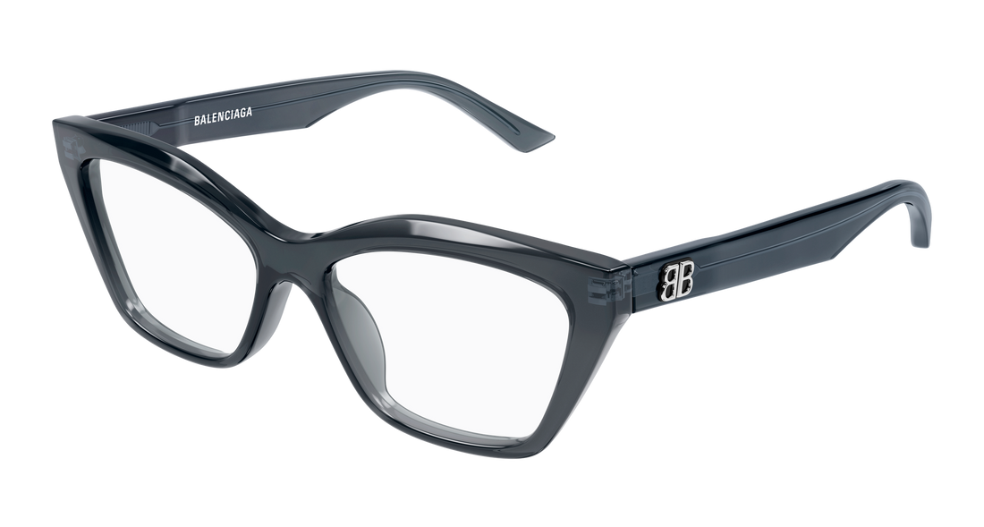 Dioptrijske naočale balenciaga bb0342o 018 gris cat eye femenino veličina 55mm - Glavni prikaz