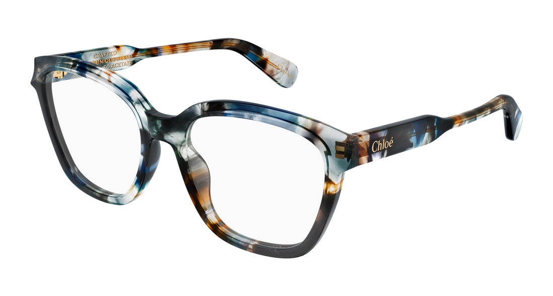 Lunettes de vue chloé ch0265o 009 gris round/oval/panthos femenino taille 54mm - Vue principale