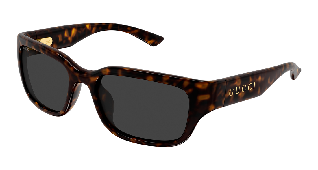 Solglasögon gucci gg2241sk 002 havana rectangular / squared masculino storlek 56mm - Huvudvy