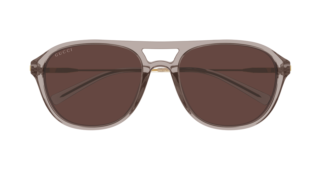 Lunettes de soleil gucci gg2254sk 003 gris pilot/navigator masculino taille 57mm - Vue détaillée