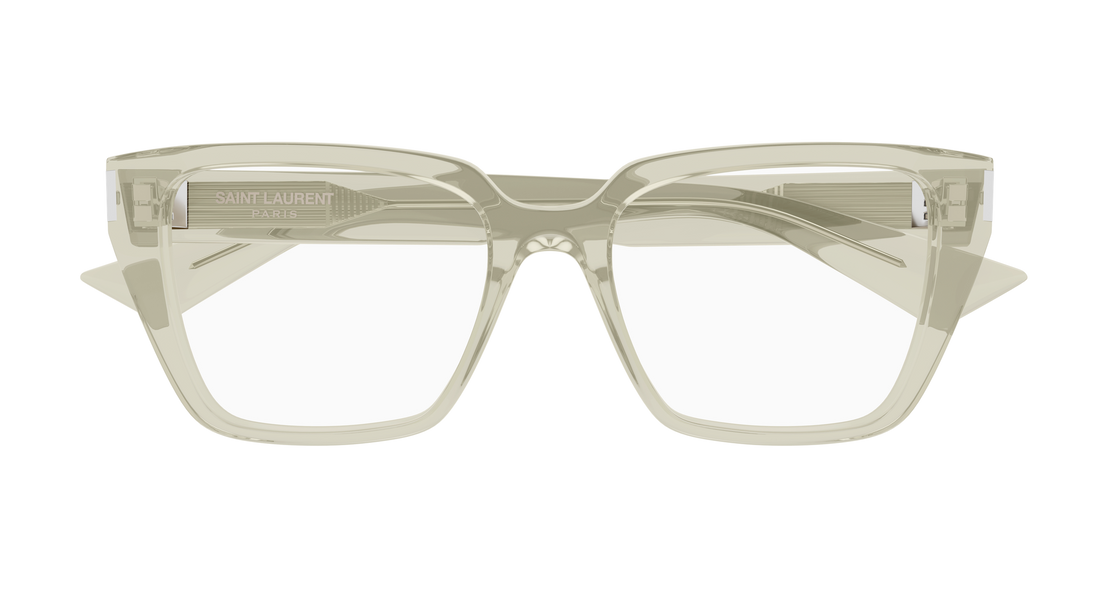 Óculos graduados saint laurent sl 930 004 verde cat eye femenino tamanho 54mm - Vista de detalhe