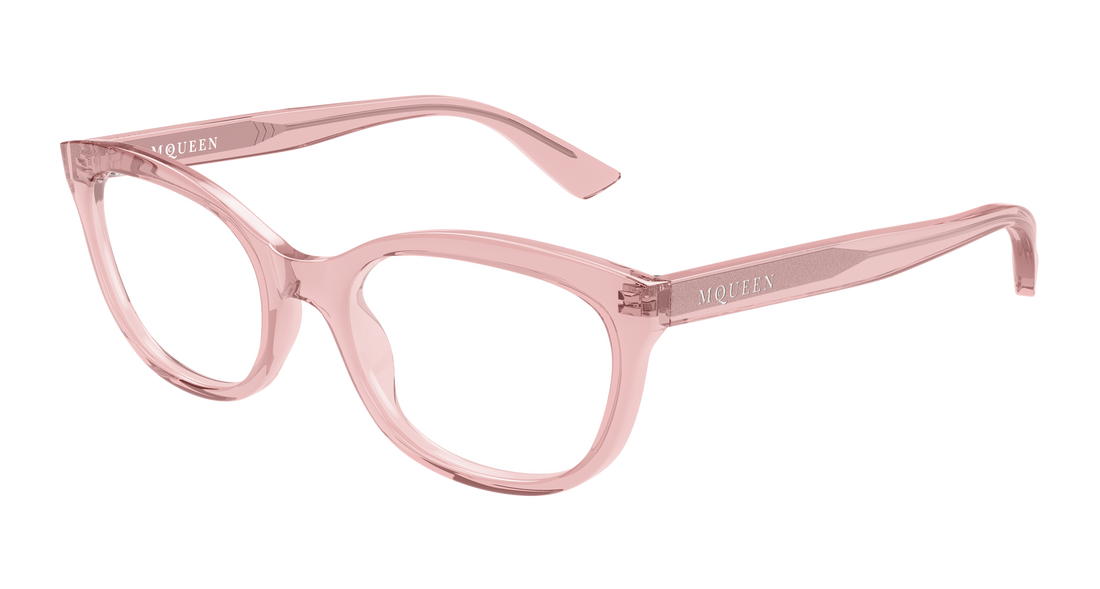 Brillen alexander mcqueen am0569o 004 rosa cat eye femenino größe 53mm - Hauptansicht