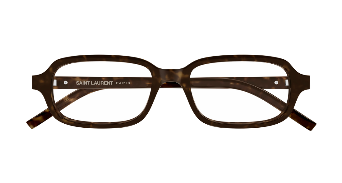 Óculos graduados saint laurent sl m180/f 002 havana rectangular / squared femenino tamanho 52mm - Vista de detalhe