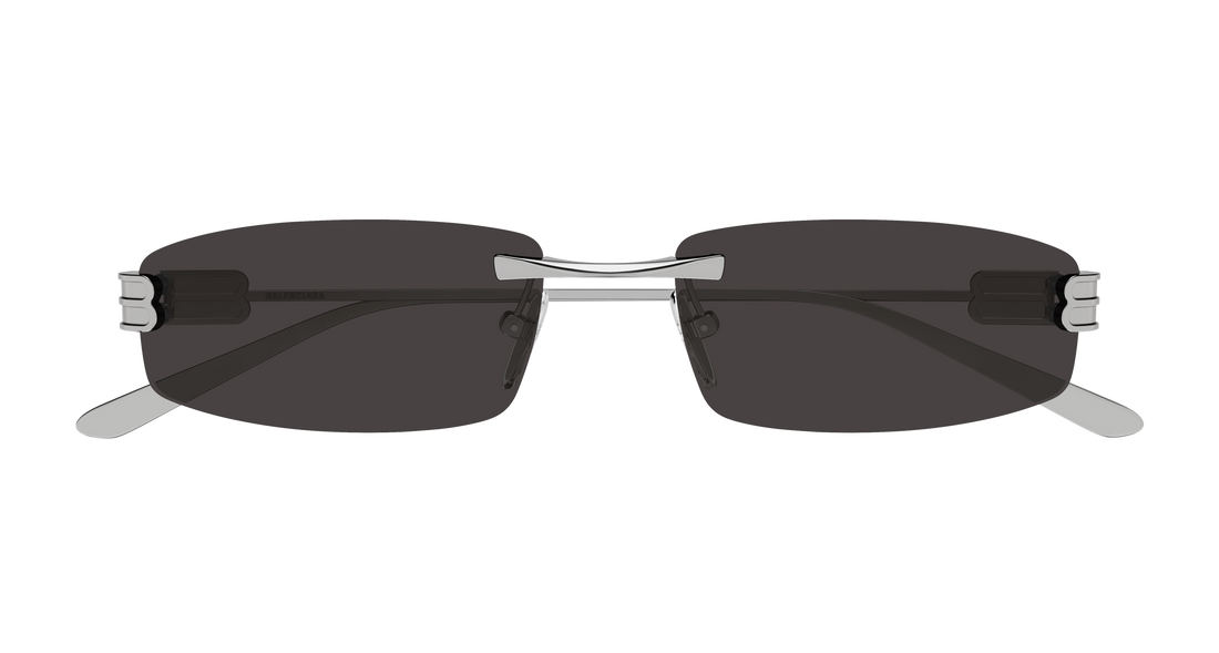 Occhiali da sole balenciaga bb0488s 005 plateado rectangular / squared masculino taglia 62mm - Vista dettagliata