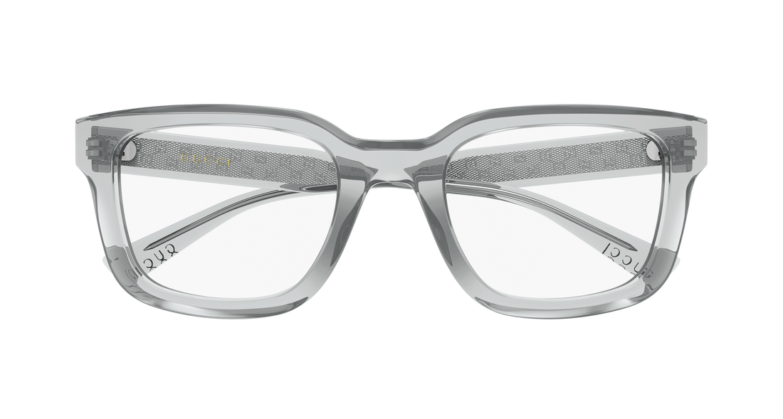 Brillen gucci gg2071ol 005 gris rectangular / squared masculino größe 52mm - Detailansicht