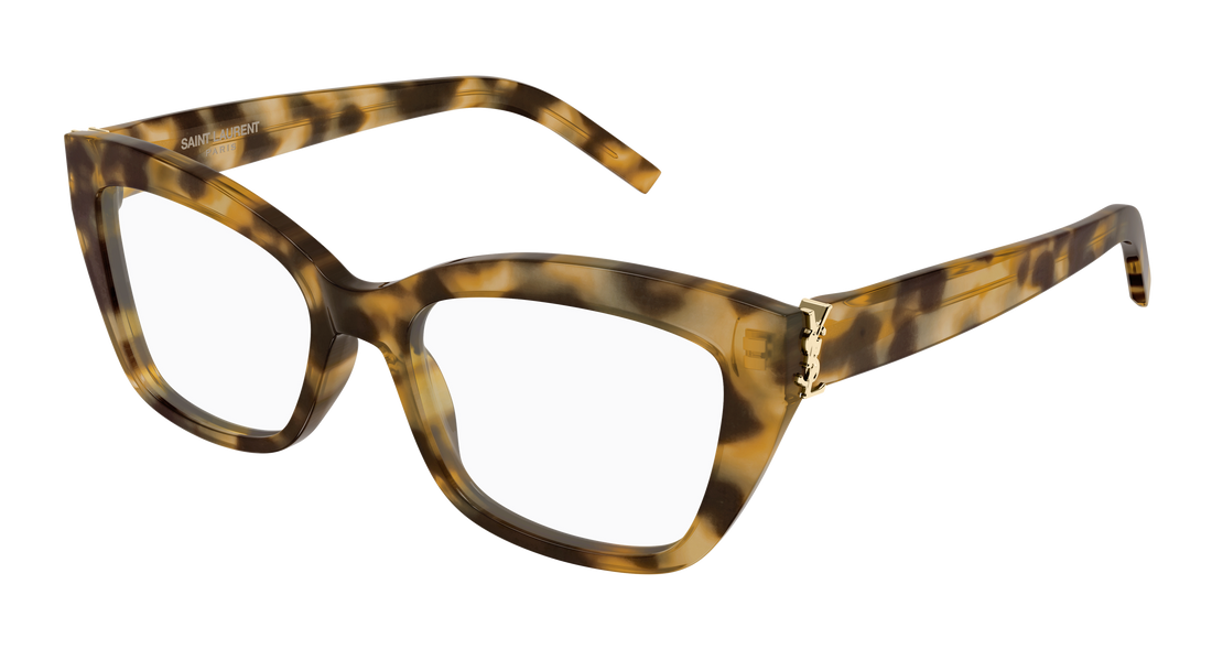 Óculos graduados saint laurent sl m117 012 havana cat eye femenino tamanho 53mm - Vista principal