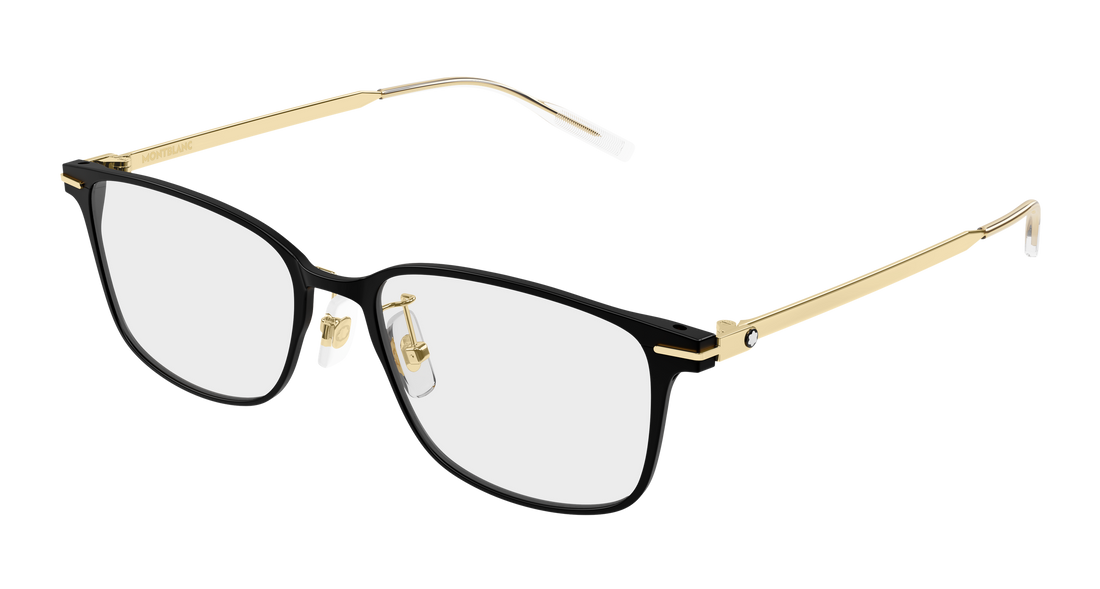 Glasögon montblanc mb0532oj 001 negro rectangular / squared masculino storlek 53mm - Huvudvy