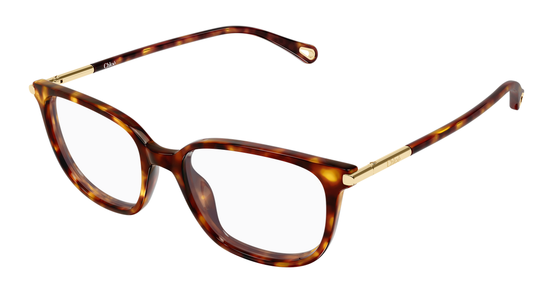 Óculos graduados chloé ch0400o 002 havana cat eye femenino tamanho 53mm - Vista principal
