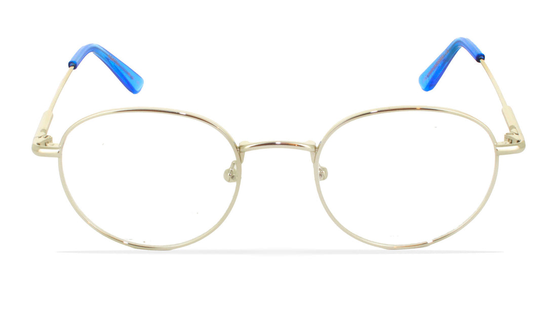 Prescription glasses greyhounders agatsu silver / blue plateado round unisex size 48mm - Detailed view