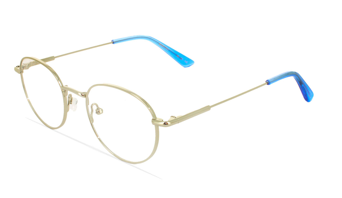 Prescription glasses greyhounders agatsu silver / blue plateado round unisex size 48mm - Main view
