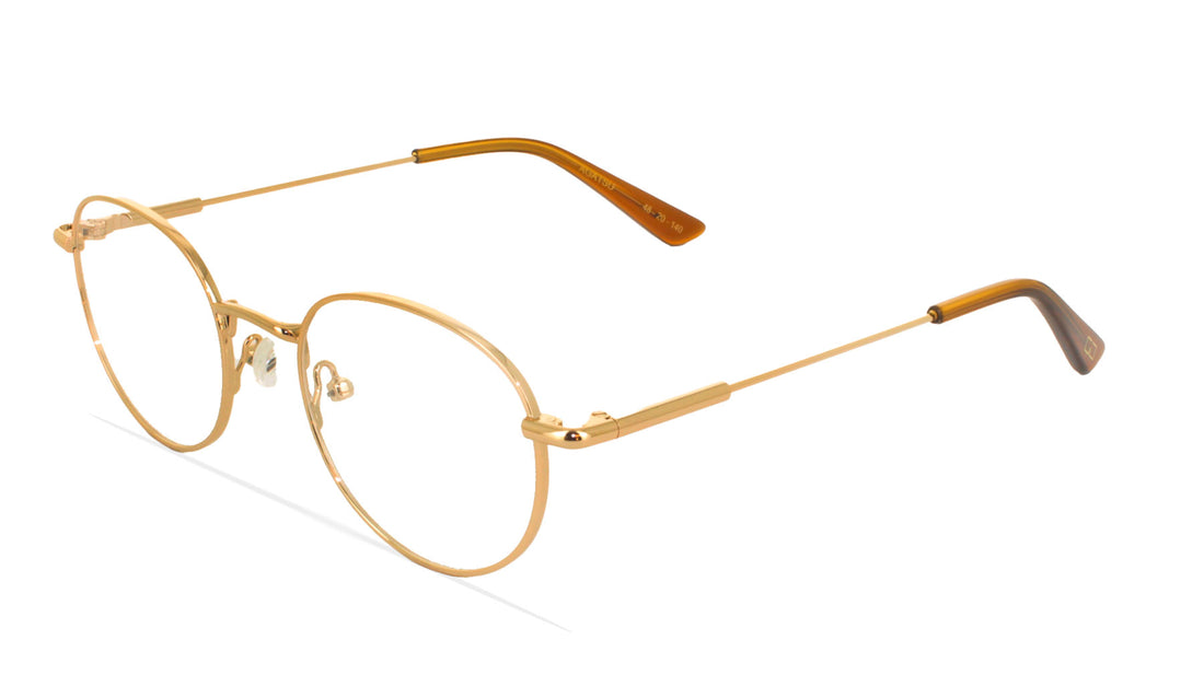 Lunettes de vue greyhounders agatsu gold dorado round unisex taille 48mm - Vue principale